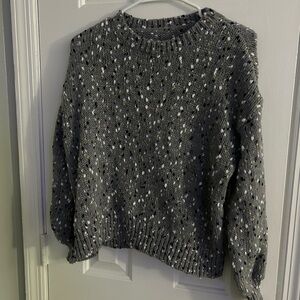 SHEIN Black and White Speckled Women's Sweater
